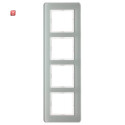 BER10146079 / Rahmen 4fach, Q.7, Glas polarweiß /...
