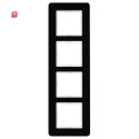 BER10146076 / Rahmen 4fach, Q.7, Glas schwarz / EAN...