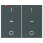 BER80962375 / Abdeck. Tast.-M. 2f. I/O K.x anth / EAN 4011334482475