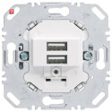 BER260209 / USB Lade-Std., 2fach, 3.0A, eckig, pw / EAN...