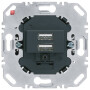 BER260205 / USB Lade-Std., 2fach, 3.0A, eckig, anth / EAN 4011334467847