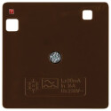 BER149601 / Z-PL F FI-SZ-Schalter braun glänzend /...