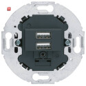 BER260215 / USB Lade-Std., 2fach, 3.0A, rund, anth / EAN...