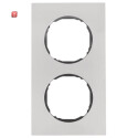 BER10122614 / Rahmen 2fach, flach, R.8, Edelstahl / EAN...