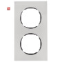 BER10122614 / Rahmen 2fach, flach, R.8, Edelstahl / EAN 4011334502678