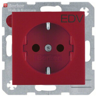 BER47231922 / Steckdose SCHUKO m EHBS S.1/B.x rot matt / EAN 4011334488057
