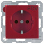 BER47231922 / Steckdose SCHUKO m EHBS S.1/B.x rot matt / EAN 4011334488057