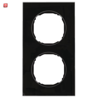 BER10122616 / Rahmen 2fach, flach, R.8, Glas schwarz / EAN 4011334502685