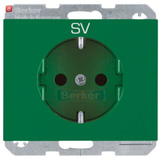 BER47357113 / Steckdose SCHUKO mit EHBS K.x grün / EAN 4011334488125