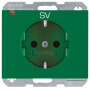 BER47357113 / Steckdose SCHUKO mit EHBS K.x grün / EAN 4011334488125