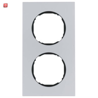 BER10122674 / Rahmen 2fach, flach, R.8, Aluminium / EAN 4011334502708