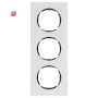BER10132609 / Rahmen 3fach, flach, R.8, Glas polarweiß / EAN 4011334502722