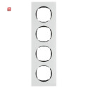 BER10142609 / Rahmen 4fach, flach, R.8, Glas...