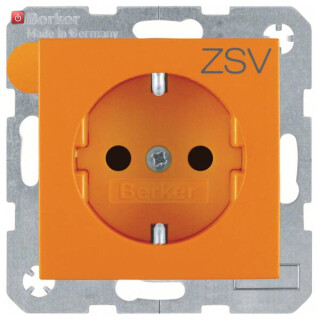 BER47231907 / Steckd. SCHUKO m. EHBS S.1/B.x orange mt / EAN 4011334488040