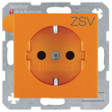 BER47231907 / Steckd. SCHUKO m. EHBS S.1/B.x orange mt /...