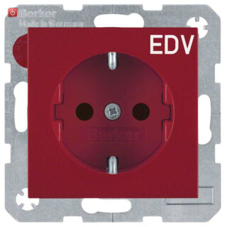 BER47238922 / Steckdose SCHUKO m EHBS S.1/B.x rot glzd / EAN 4011334488118