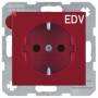 BER47238922 / Steckdose SCHUKO m EHBS S.1/B.x rot glzd / EAN 4011334488118