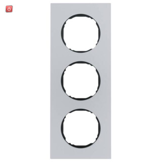 BER10132674 / Rahmen 3fach, flach, R.8, Aluminium / EAN 4011334502760