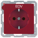 BER47236022 / Steckdose SCHUKO mit EHBS Q.x rot samt /...
