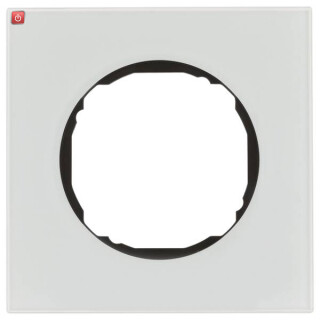 BER10112609 / Rahmen 1fach, flach, R.8, Glas polarweiß / EAN 4011334502609