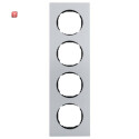 BER10142674 / Rahmen 4fach, flach, R.8, Aluminium / EAN...