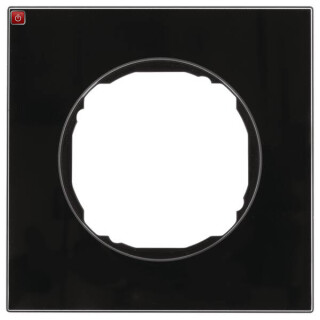 BER10112616 / Rahmen 1fach, flach, R.8, Glas schwarz / EAN 4011334502623