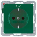 BER47236003 / Steckdose SCHUKO mit EHBS Q.x grün...