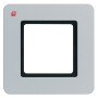 BER10116174 / Rahmen 1fach Q.7 f. Bel., Aluminium / EAN 4011334502388