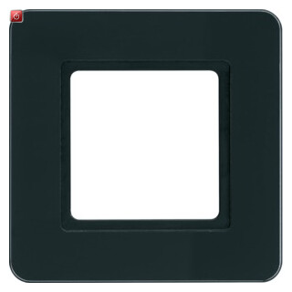 BER10116176 / Rahmen 1fach Q.7 f. Bel, Glas schwarz / EAN 4011334502395
