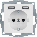 BER48036089 / Steckdose SCHUKO/USB A-A, Q.x, pw. samt /...