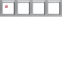 BER10246094 / Rahmen 4f. waager. B.feld, Q.3, alu samt /...