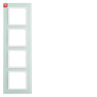 BER10146909 / Rahmen 4fach B.7 Glas polarweiß / EAN 4011334253273