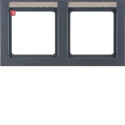 BER10226086 / Rahmen 2fach mit BF waag Q.3 anthrazit /...