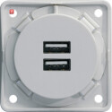 BER926102509 / USB Lade-Std.,2f,3A,Integro,pw ,matt / EAN...