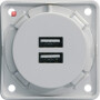 BER926102509 / USB Lade-Std.,2f,3A,Integro,pw ,matt / EAN 4011334482550