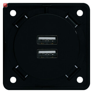 BER926102505 / USB Lade-Std.,2f,3A,Integro,ant. matt / EAN 4011334482543