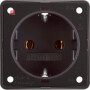 BER947782501 / Steckdose SCHUKO Integro Einsätze braun / EAN 4011334051435
