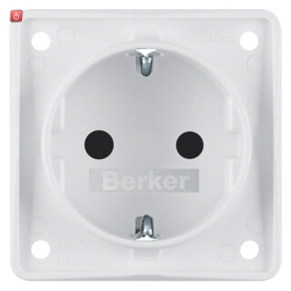 BER947792502 / Steckdose SCHUKO eh BS polarweiß matt / EAN 4011334051527