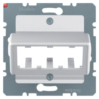 BER14271404 / Zentralplatte f 3 MINI-COM Module ZP alu / EAN 4011334227144