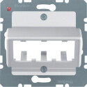 BER14271404 / Zentralplatte f 3 MINI-COM Module ZP alu /...