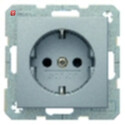 BER41231404 / Steckdose SCHUKO erh BS S.1/B.x alu matt /...