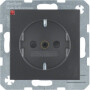 BER41231606 / Steckdose SCHUKO erh BS S.1/B.x anthr / EAN 4011334234128
