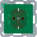 BER41431913 / Steckdose SCHUKO S.1/B.3/B.7 grün matt...