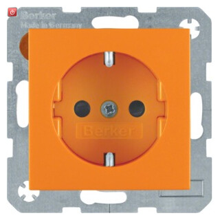 BER41431914 / Steckdose SCHUKO S.1/B.3/B.7 orange matt / EAN 4011334235354