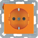 BER41431914 / Steckdose SCHUKO S.1/B.3/B.7 orange matt /...