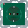 BER41438913 / Steckdose SCHUKO S.1/B.x grün glänzend / EAN 4011334277491