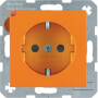 BER41438914 / Steckdose SCHUKO S.1/B.x orange glänzend / EAN 4011334277507