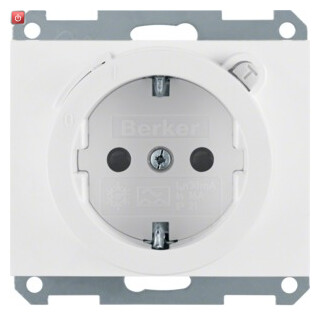 BER47087009 / Steckdose SCHUKO m FI erh BS K.1 pw / EAN 4011334268383