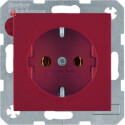 BER47438912 / Steckdose SCHUKO S.1/B.x rot glänzend...