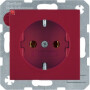 BER47438912 / Steckdose SCHUKO S.1/B.x rot glänzend / EAN 4011334277460